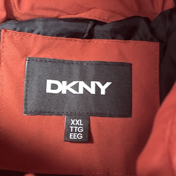 DKNY Women's XXL Puffer Coat Red Polyester c0320 - Picture 5 of 8